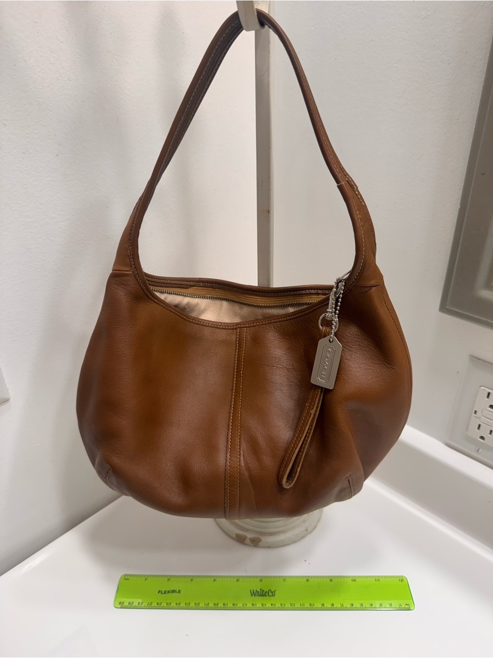 Coach Ergo Cognac Leather Hobo Shoulder Bag #9226 Dec 2002